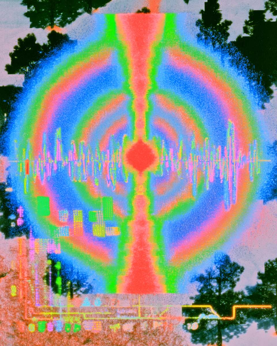 A resonance map with concentric rings radiating from a centre